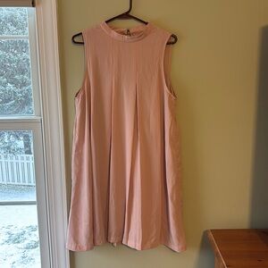 Pink Pleated Dress